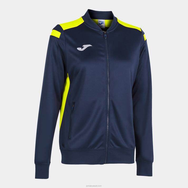 Joma 82P4R1900 الأزرق الداكن أصفر فلوري بطولة السترات السادس نحيف