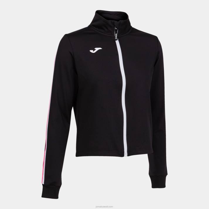 Joma 82P4R1902 أسود كسر سترة نحيف