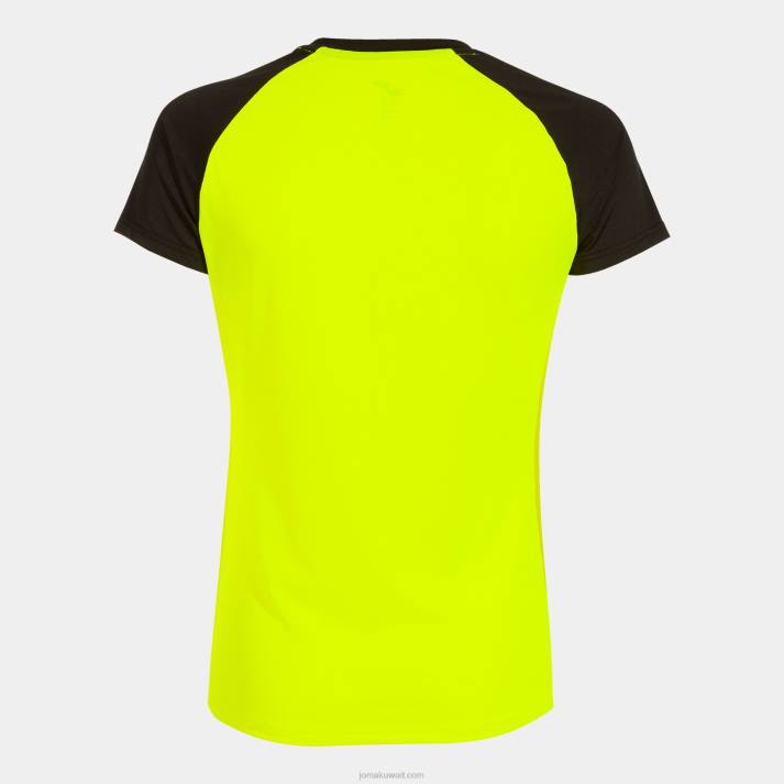 Joma 82P4R1908 نيون أصفر أسود قميص قصير الأكمام النخبة x نحيف
