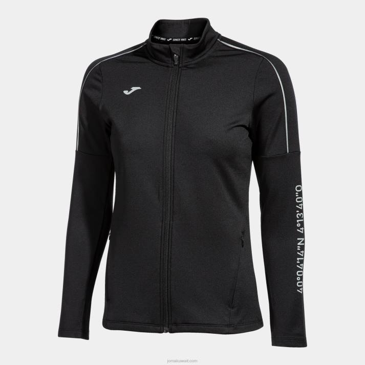 Joma 82P4R1910 أسود سترة r-city نحيف