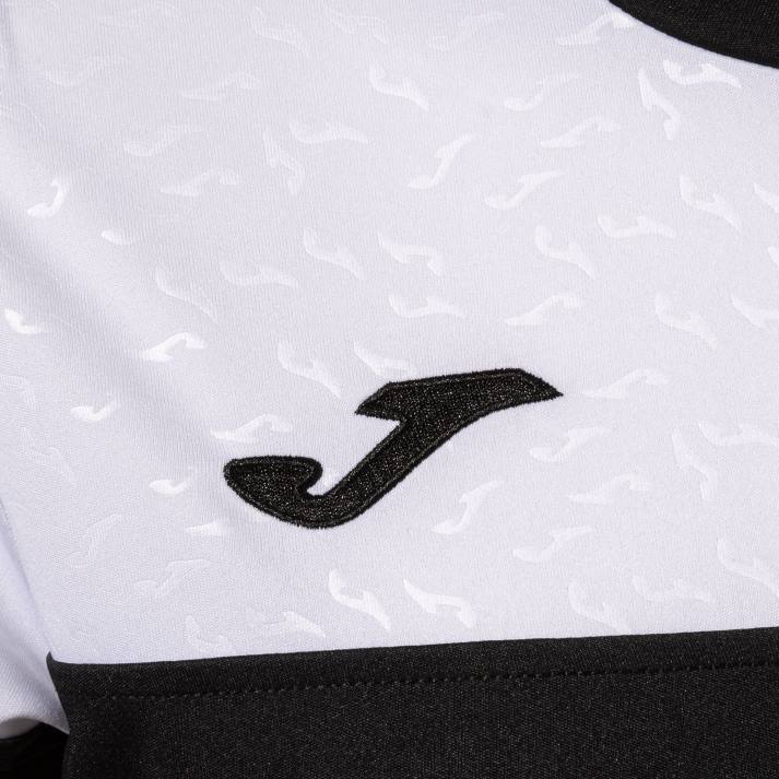 Joma 82P4R1915 أسود أبيض وردي قميص طاقم قصير الأكمام v نحيف