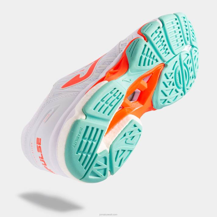 Joma 82P4R1917 أبيض أحذية الكرة الطائرة v.impulse 23 نحيف