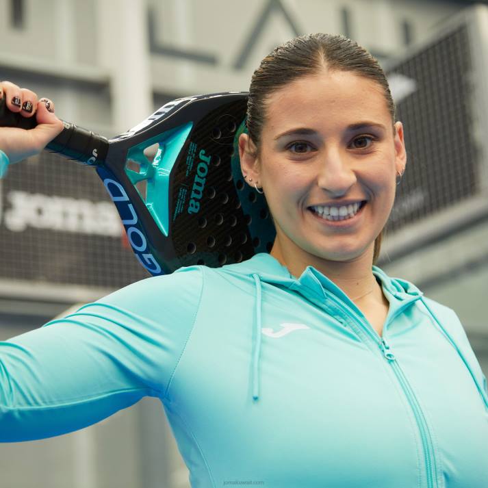 Joma 82P4R1926 الفيروز مقنعين سترة النحت الثاني نحيف