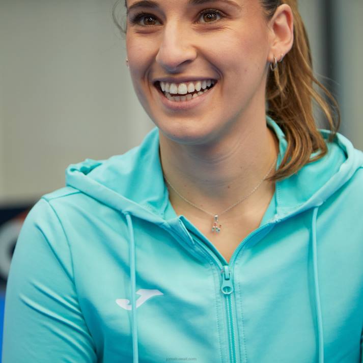 Joma 82P4R1926 الفيروز مقنعين سترة النحت الثاني نحيف