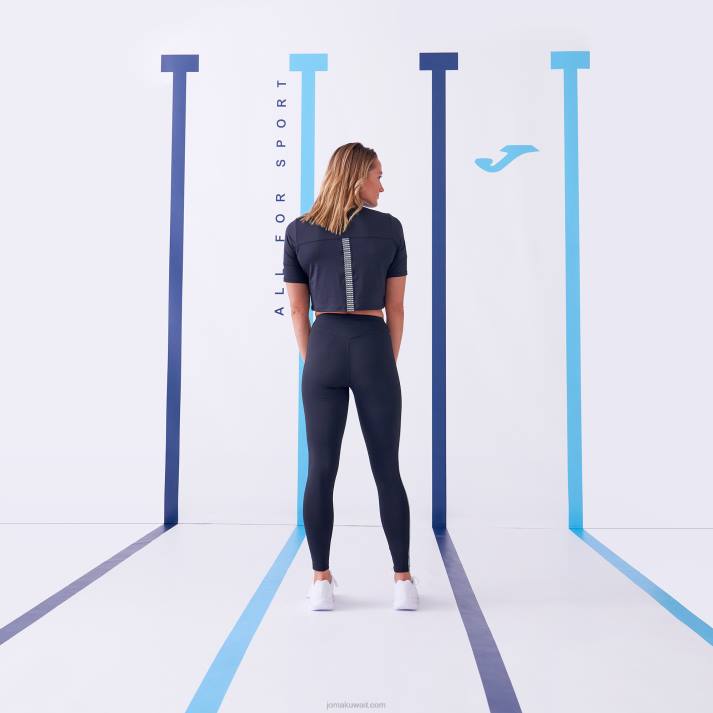 Joma 82P4R1927 الكاكي الأسود لباس ضيق طويل دافني نحيف