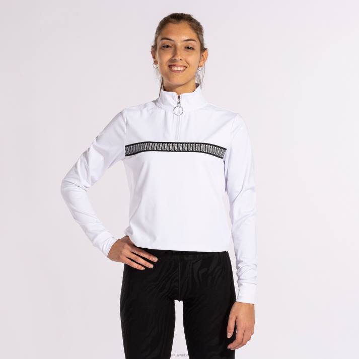 Joma 82P4R1928 أبيض قميص من النوع الثقيل دافني نحيف