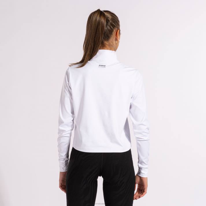 Joma 82P4R1928 أبيض قميص من النوع الثقيل دافني نحيف