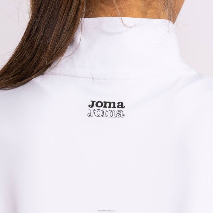Joma 82P4R1928 أبيض قميص من النوع الثقيل دافني نحيف