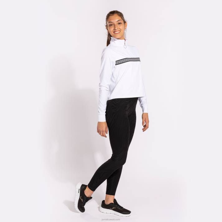 Joma 82P4R1928 أبيض قميص من النوع الثقيل دافني نحيف