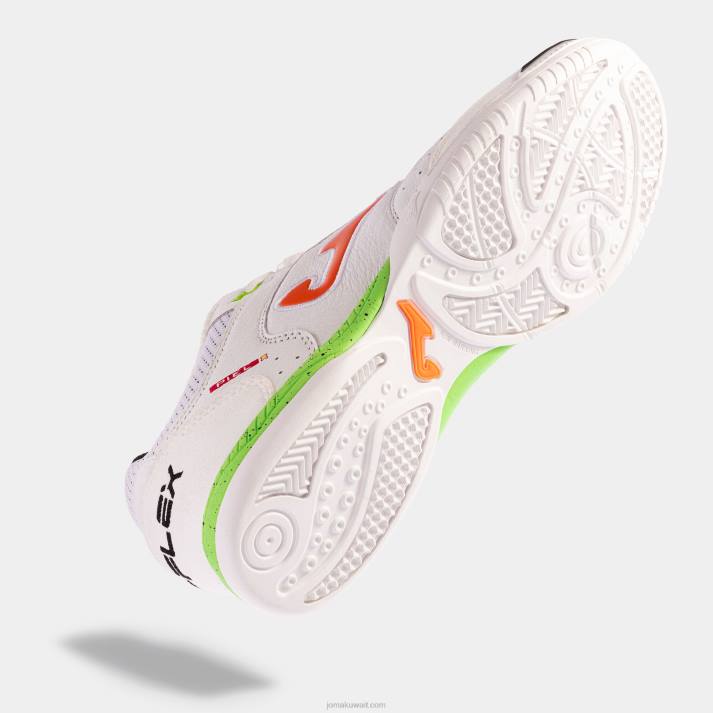 Joma 82P4R192 أبيض أخضر حذاء كرة الصالات توب فليكس 23 داخلي