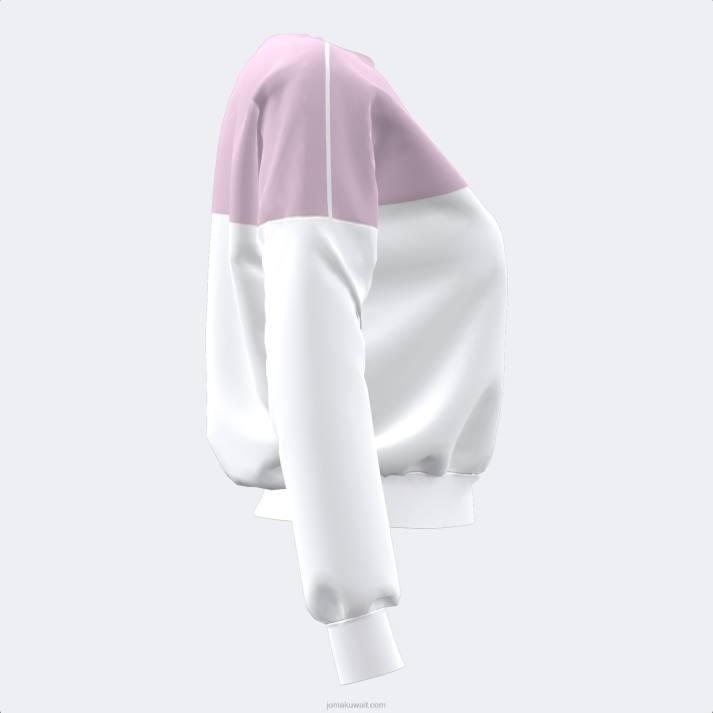 Joma 82P4R1933 أبيض أرجواني قميص من النوع الثقيل دافني نحيف