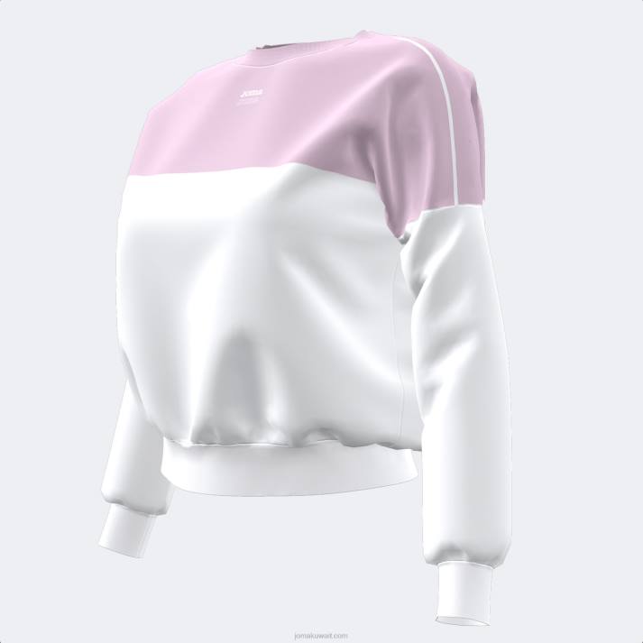 Joma 82P4R1933 أبيض أرجواني قميص من النوع الثقيل دافني نحيف