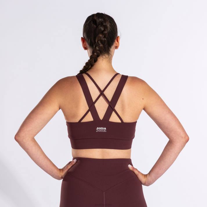 Joma 82P4R1941 بورجوندي دافني حمالة الصدر الرياضية نحيف