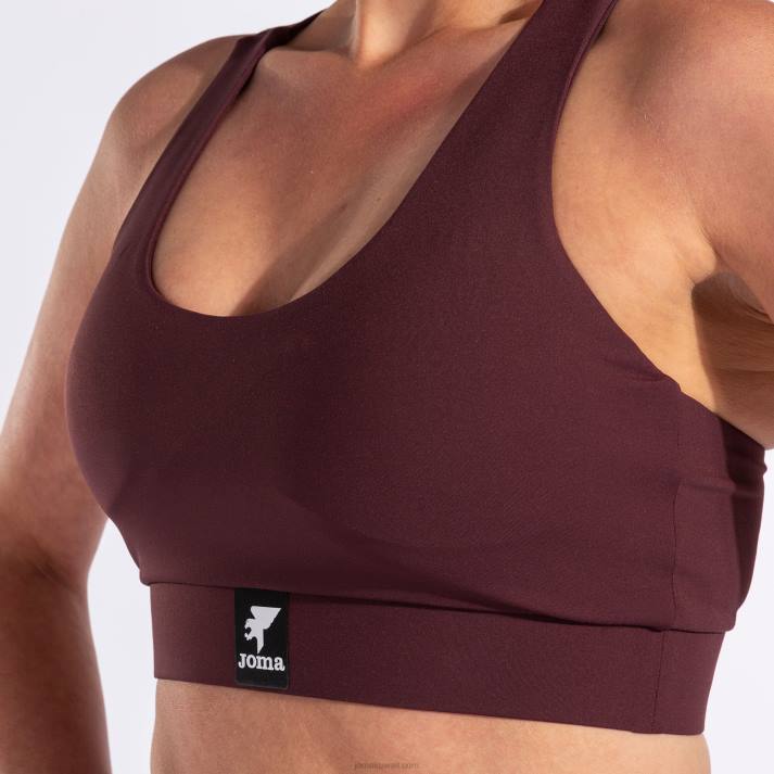 Joma 82P4R1941 بورجوندي دافني حمالة الصدر الرياضية نحيف