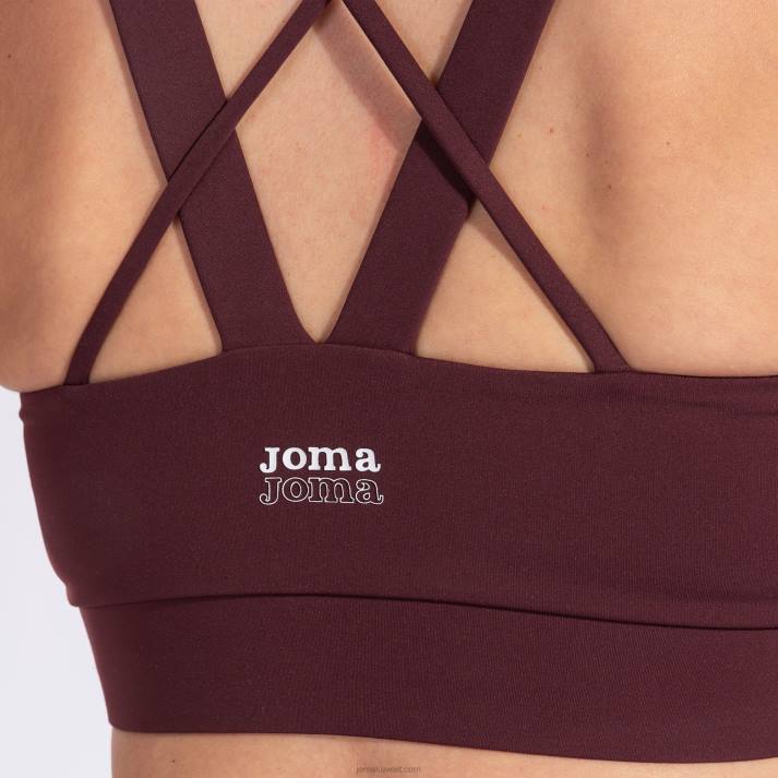 Joma 82P4R1941 بورجوندي دافني حمالة الصدر الرياضية نحيف