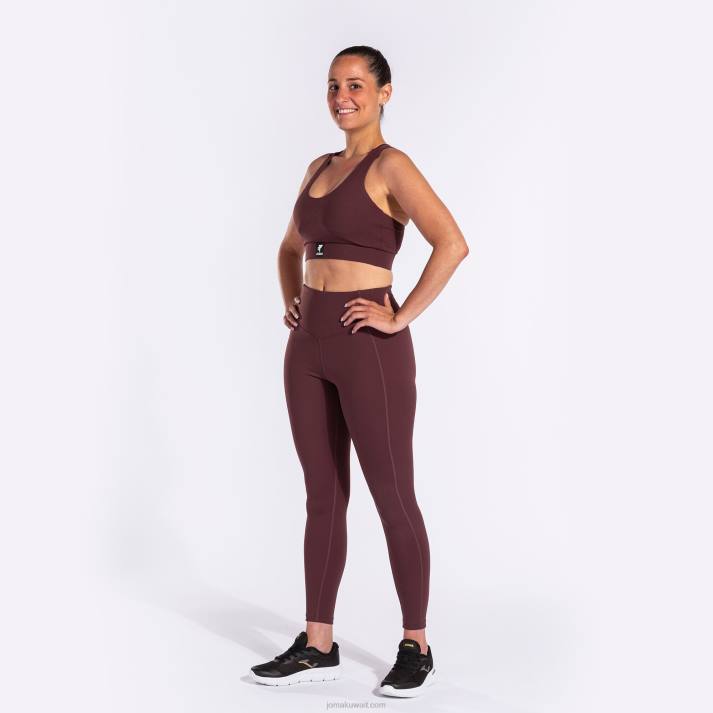 Joma 82P4R1941 بورجوندي دافني حمالة الصدر الرياضية نحيف