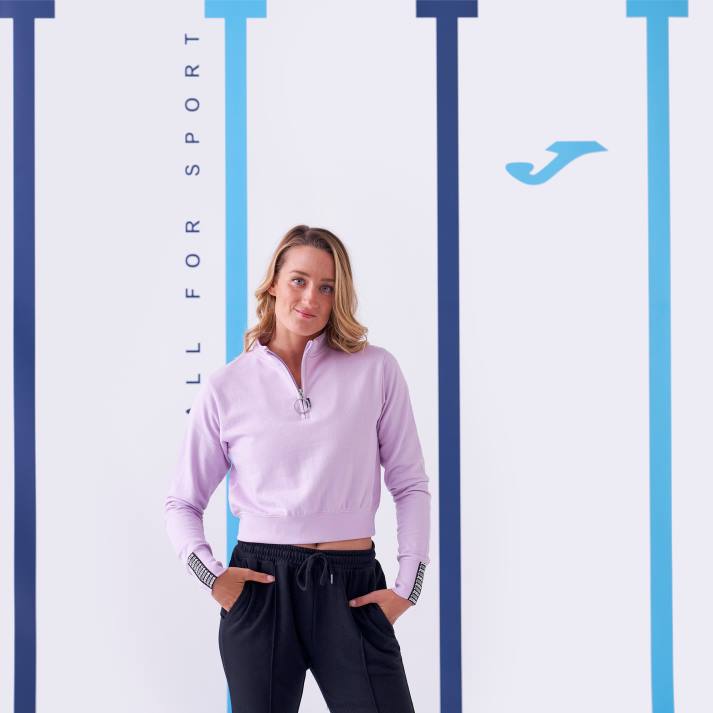 Joma 82P4R1948 أرجواني قميص من النوع الثقيل دافني نحيف