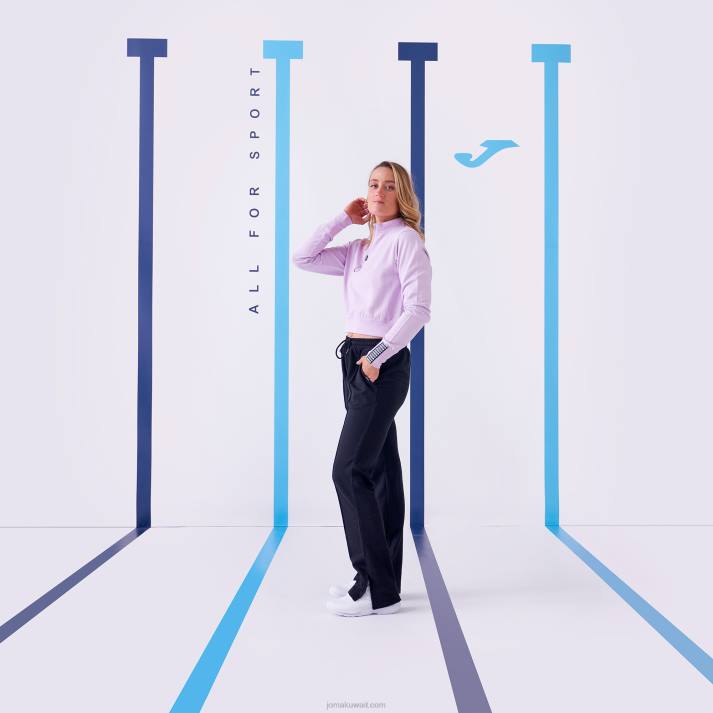 Joma 82P4R1948 أرجواني قميص من النوع الثقيل دافني نحيف