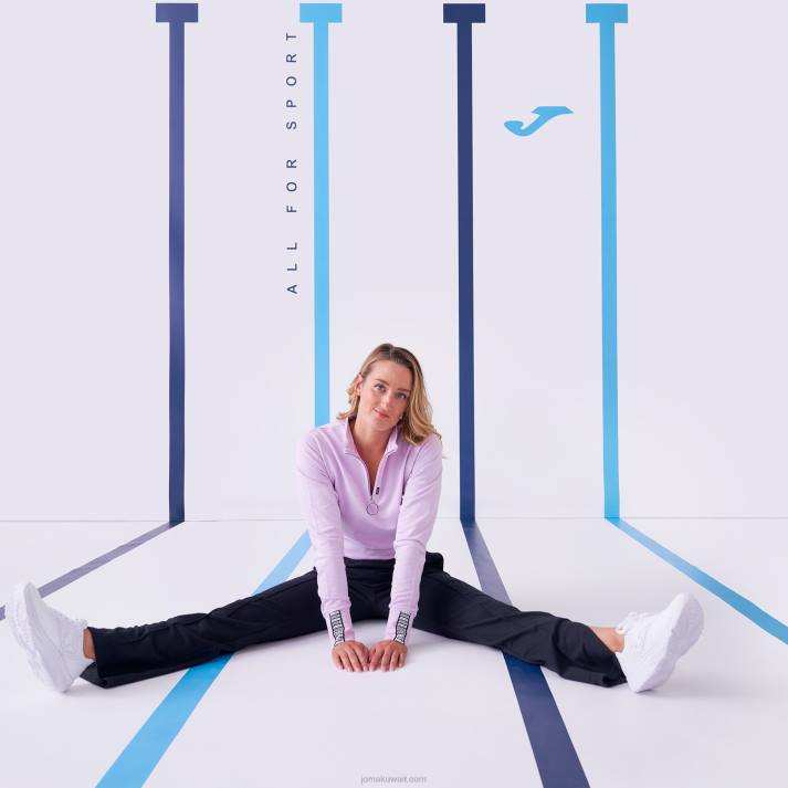 Joma 82P4R1948 أرجواني قميص من النوع الثقيل دافني نحيف