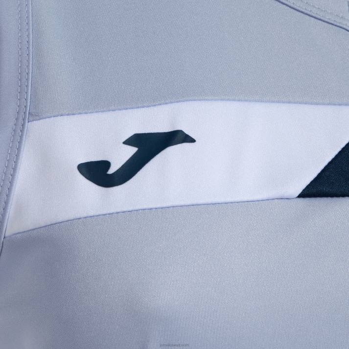 Joma 82P4R1956 السماء الزرقاء البحرية الزرقاء البيضاء بلا أكمام تي شيرت المحكمة نحيف