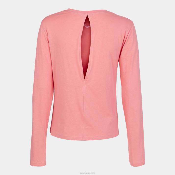 Joma 82P4R1962 لون القرنفل قميص طويل الأكمام عضوي نحيف