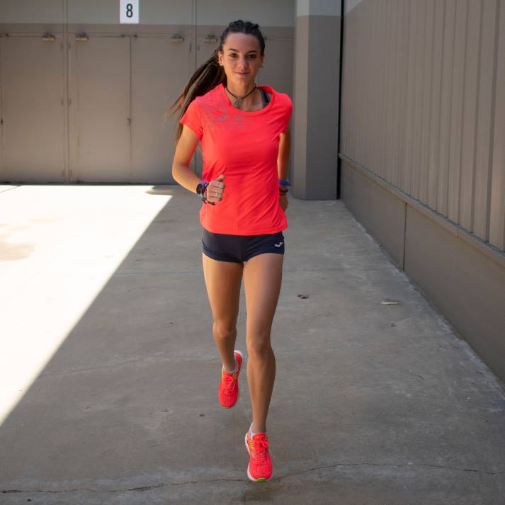 Joma 82P4R1977 نيون المرجان قميص قصير الأكمام النخبة الثامن نحيف