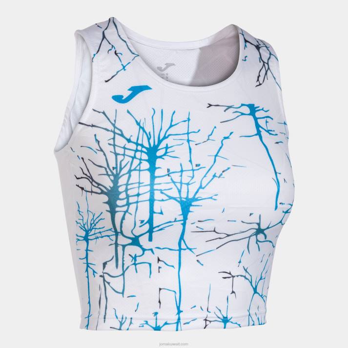 Joma 82P4R1986 أبيض نخبة الدبابات التاسع نحيف