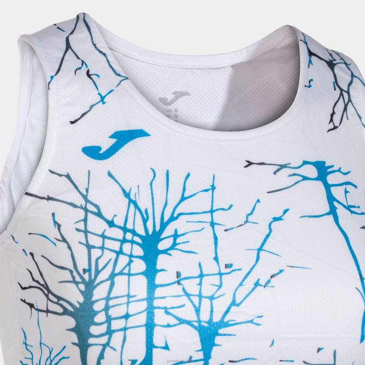 Joma 82P4R1986 أبيض نخبة الدبابات التاسع نحيف