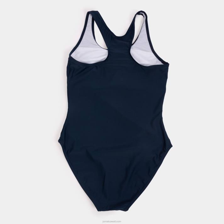 Joma 82P4R1988 الأزرق الداكن الأبيض ملابس السباحة بحيرة ثالثا نحيف