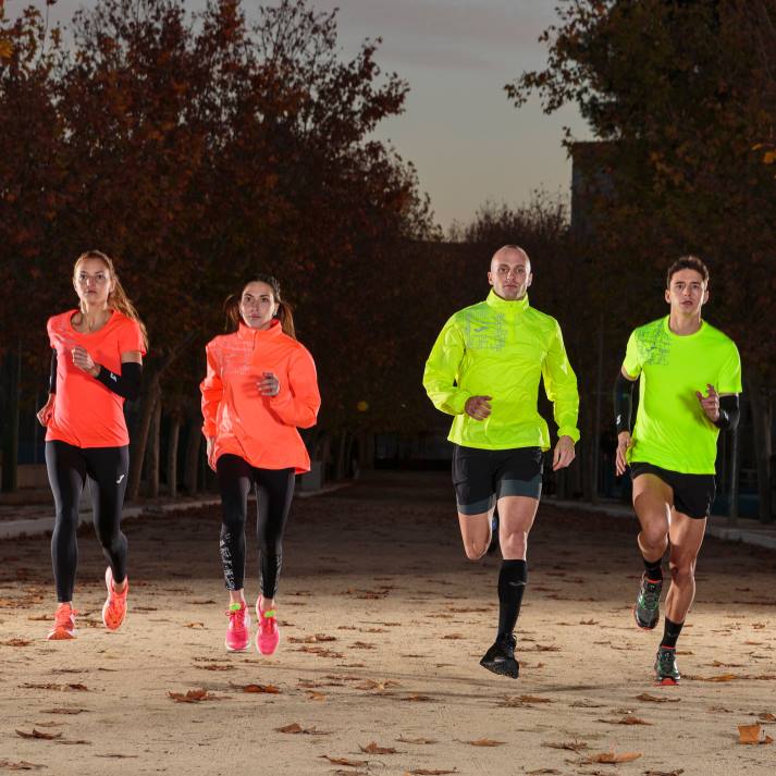 Joma 82P4R1993 نيون المرجان قميص من النوع الثقيل النخبة الثامن نحيف