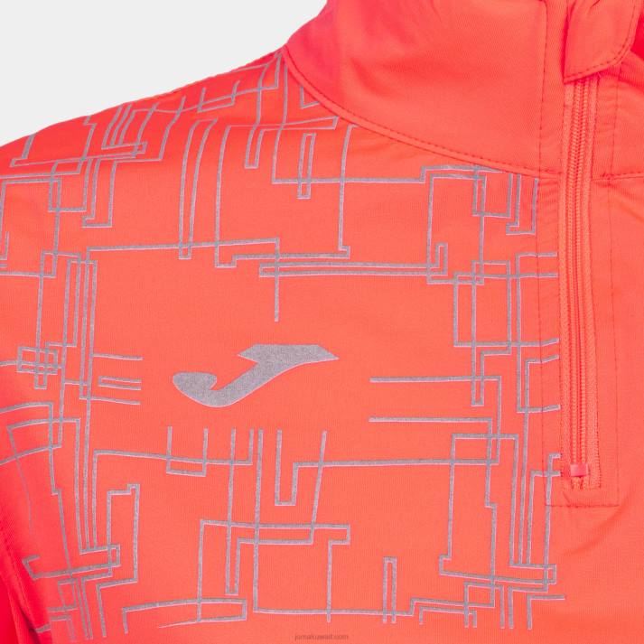 Joma 82P4R1993 نيون المرجان قميص من النوع الثقيل النخبة الثامن نحيف