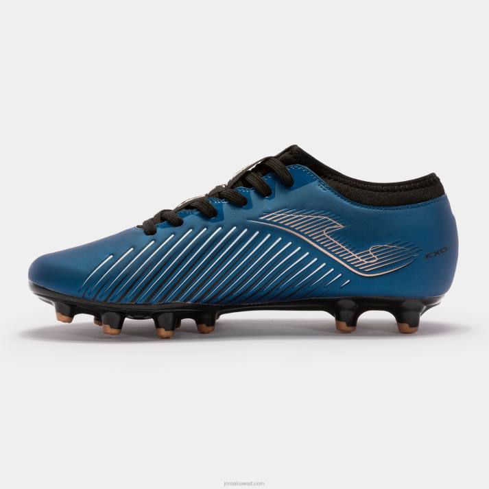 Joma 82P4R199 أسود أزرق حذاء كرة القدم كوب الدفع 23 Fg Ground FG