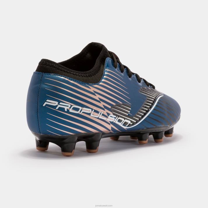 Joma 82P4R199 أسود أزرق حذاء كرة القدم كوب الدفع 23 Fg Ground FG