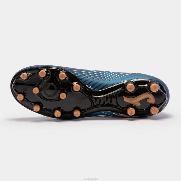 Joma 82P4R199 أسود أزرق حذاء كرة القدم كوب الدفع 23 Fg Ground FG
