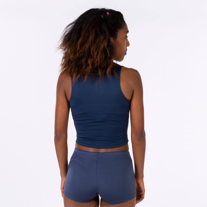 Joma 82P4R2000 الأزرق الداكن أصفر فلوري النخبة على مستوى الخزان الثامن نحيف