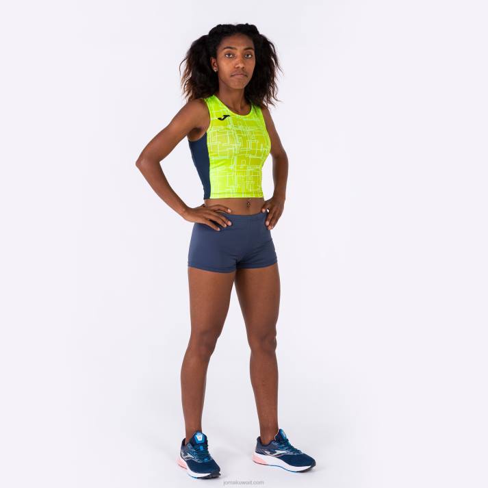 Joma 82P4R2000 الأزرق الداكن أصفر فلوري النخبة على مستوى الخزان الثامن نحيف