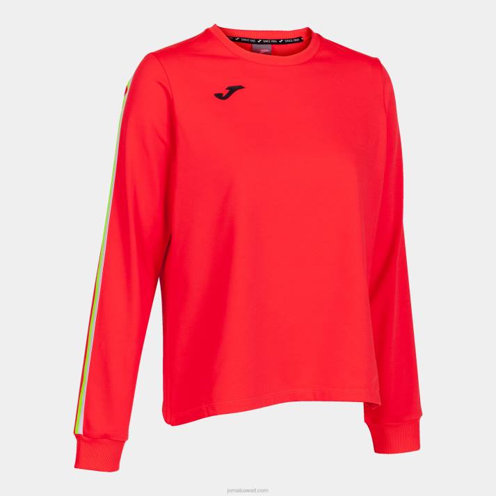 Joma 82P4R2006 نيون المرجان كسر قميص من النوع الثقيل نحيف