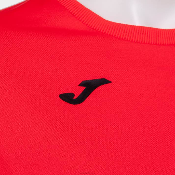 Joma 82P4R2006 نيون المرجان كسر قميص من النوع الثقيل نحيف