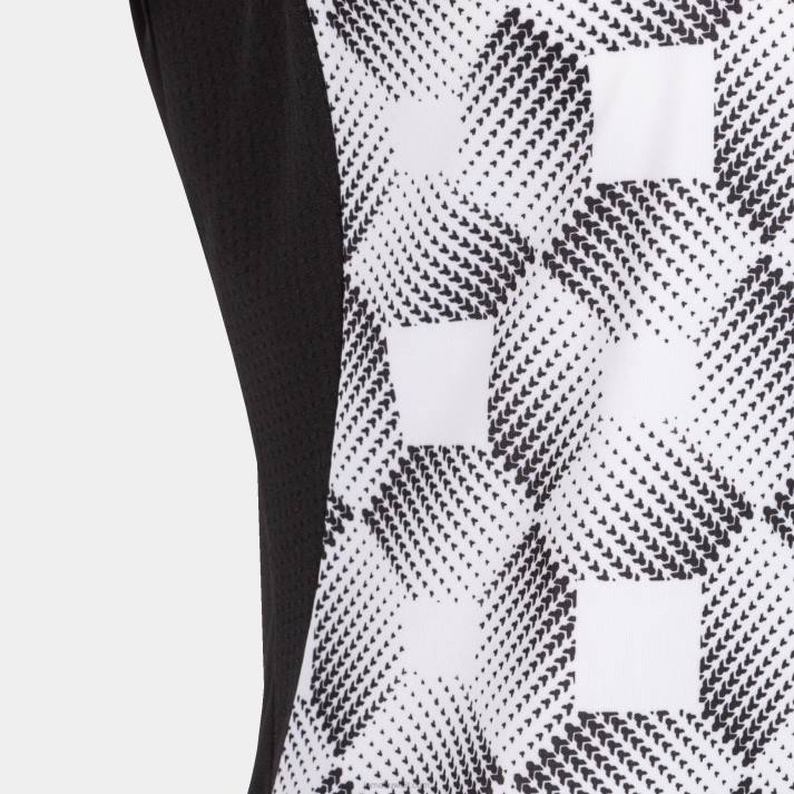 Joma 82P4R2008 أسود أبيض بلا أكمام تي شيرت سوبرنوفا الثالث نحيف