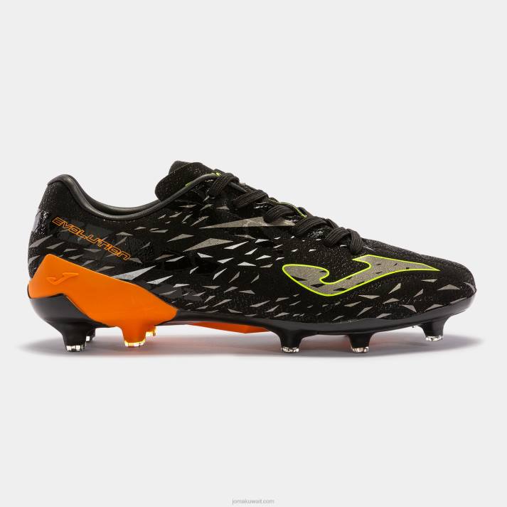 Joma 82P4R200 برتقالة سوداء حذاء كرة القدم تطور كأس 23 FG