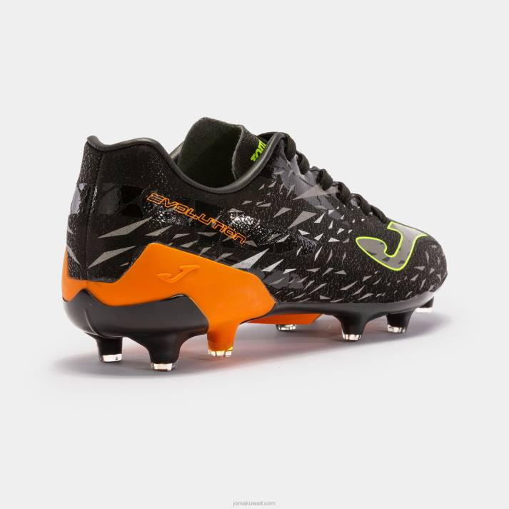 Joma 82P4R200 برتقالة سوداء حذاء كرة القدم تطور كأس 23 FG