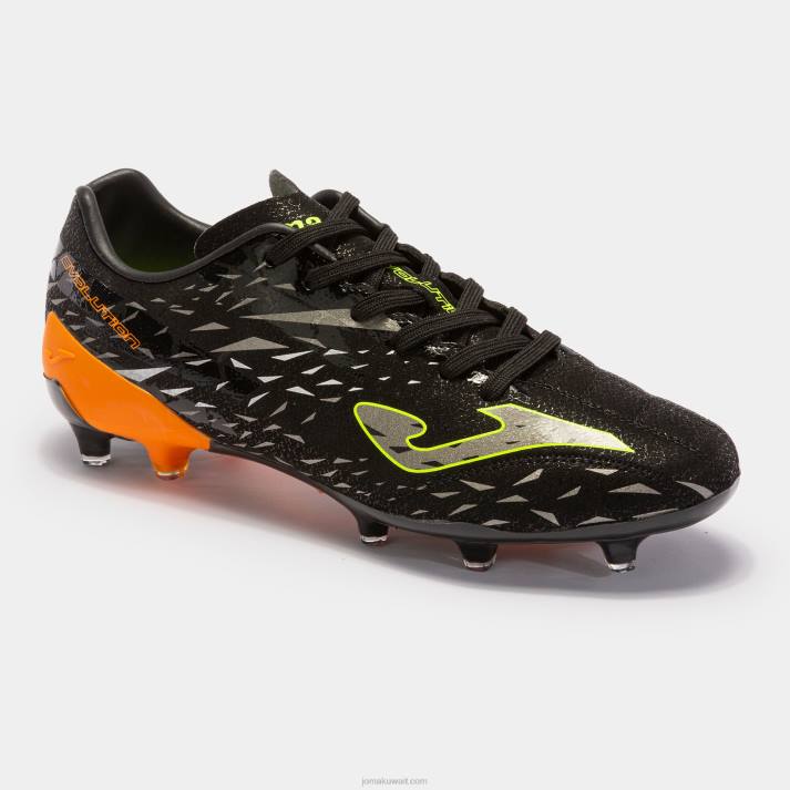 Joma 82P4R200 برتقالة سوداء حذاء كرة القدم تطور كأس 23 FG