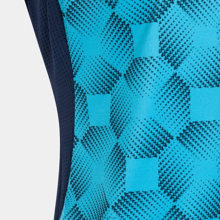 Joma 82P4R2011 الأزرق الداكن الفيروز الفلوريسنت بلا أكمام تي شيرت سوبرنوفا الثالث نحيف