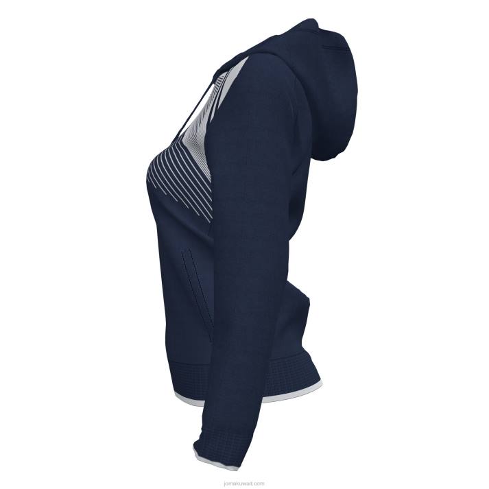 Joma 82P4R2018 الأزرق الداكن الأبيض سوبر نوفا II سترة مقنعين نحيف