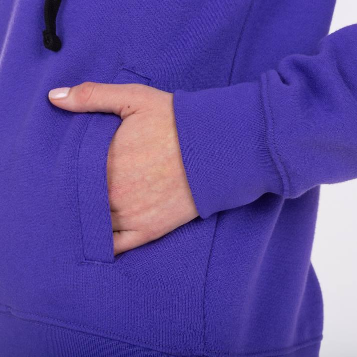 Joma 82P4R2019 أرجواني أسود أبيض طاقم سترة مقنعين رابعا نحيف