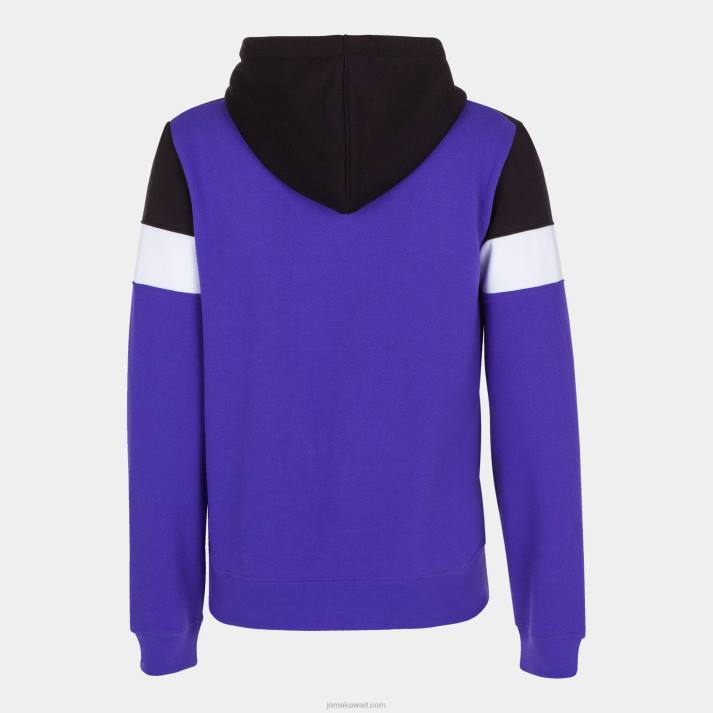 Joma 82P4R2019 أرجواني أسود أبيض طاقم سترة مقنعين رابعا نحيف