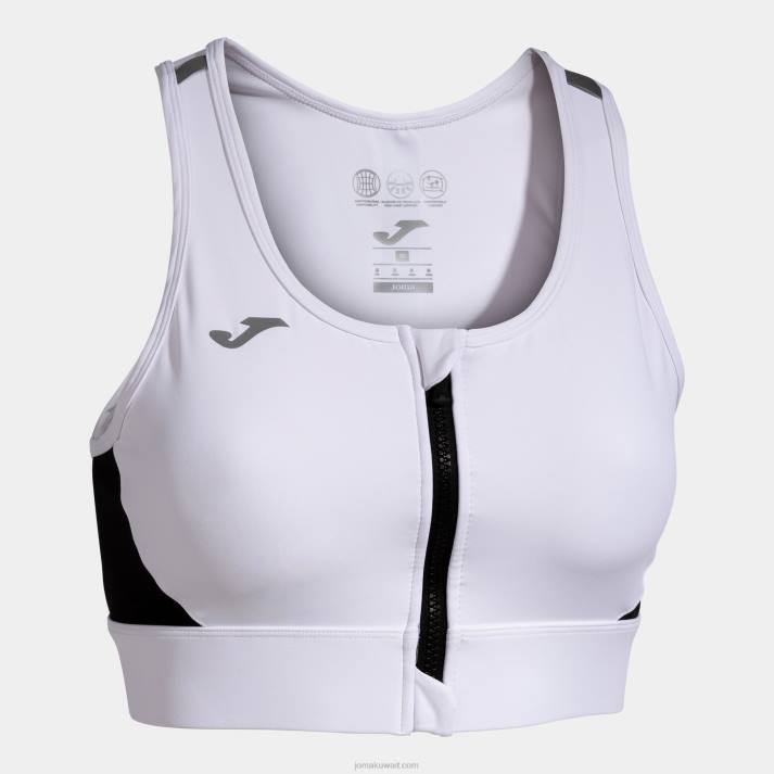 Joma 82P4R2033 أبيض أسود حمالة صدر رياضية r-night نحيف