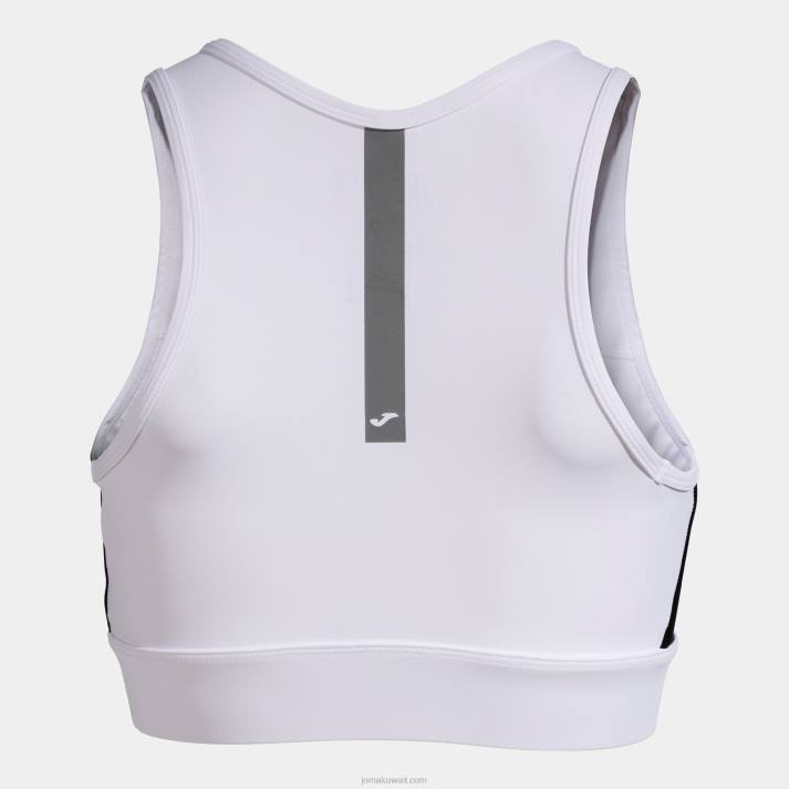 Joma 82P4R2033 أبيض أسود حمالة صدر رياضية r-night نحيف
