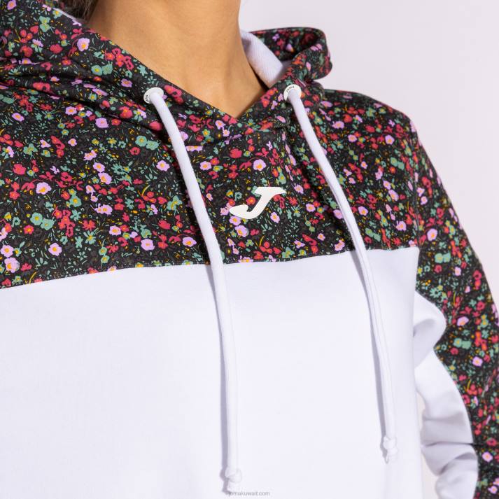 Joma 82P4R2040 أبيض وردي كاكي دافني سترة مقنعين نحيف