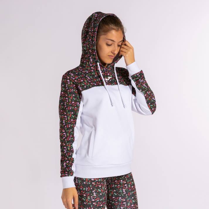 Joma 82P4R2040 أبيض وردي كاكي دافني سترة مقنعين نحيف